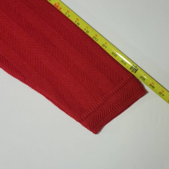 Mens Size XL Chaps Ralph Lauren Knit Red Sweater - Picture 8 of 12
